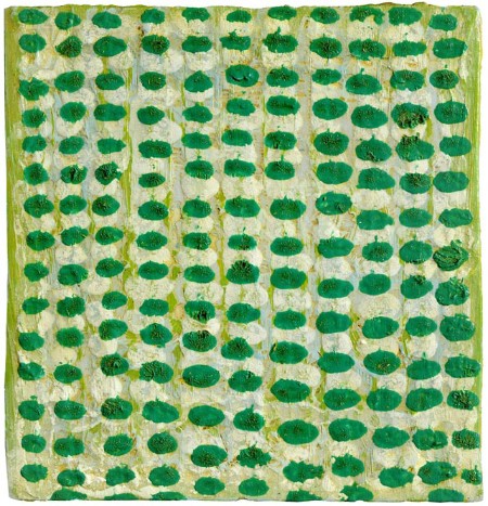 Green on white, 2011, 12 x12 cm